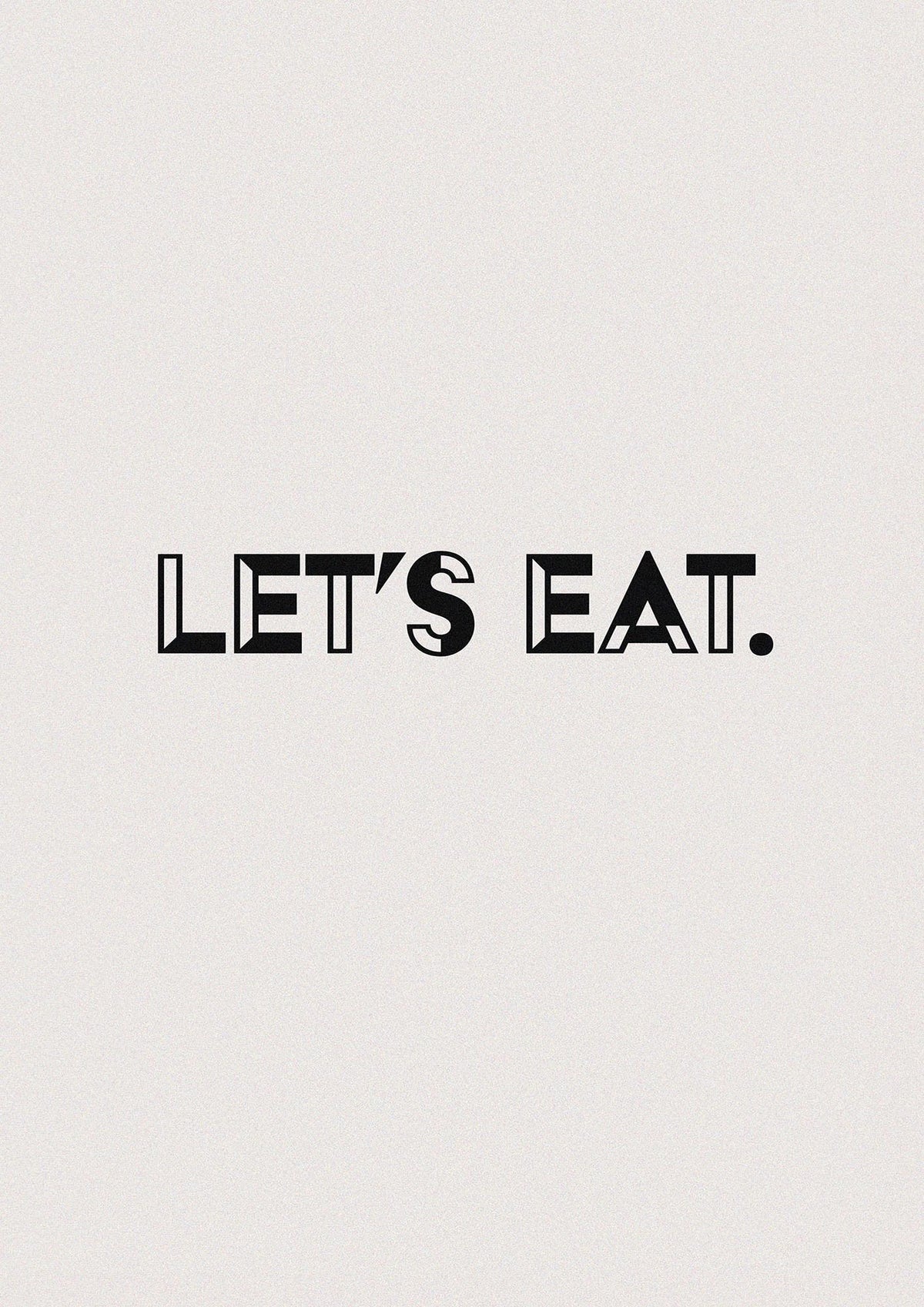 Lets Eat Kitchen" Wall Art - detail