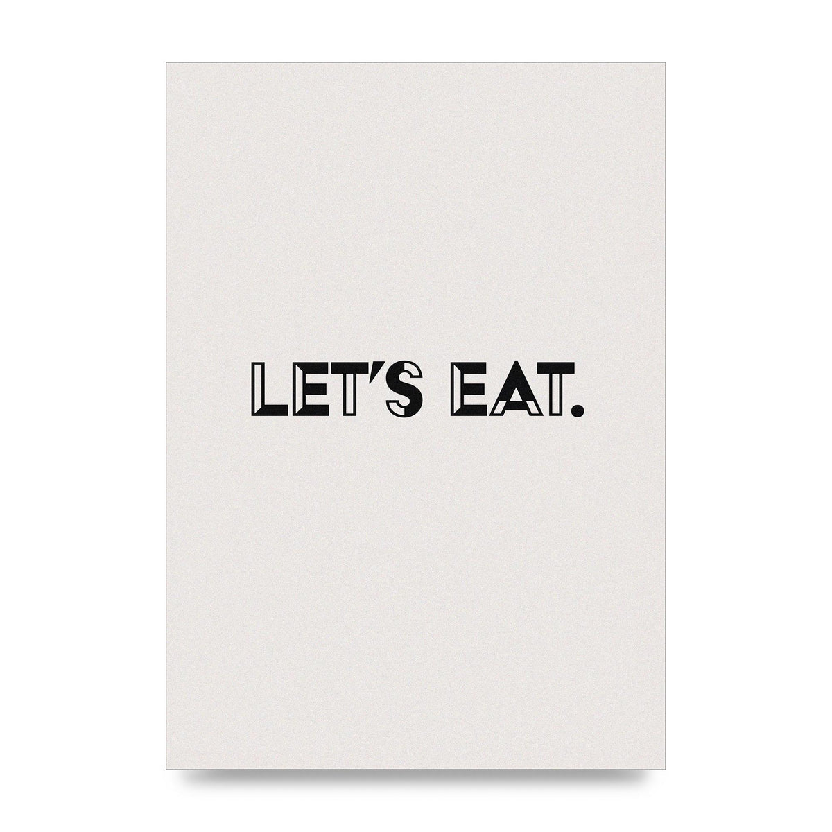 Lets Eat Kitchen" Wall Art - unframed print
