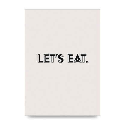 Lets Eat Kitchen" Wall Art - unframed print