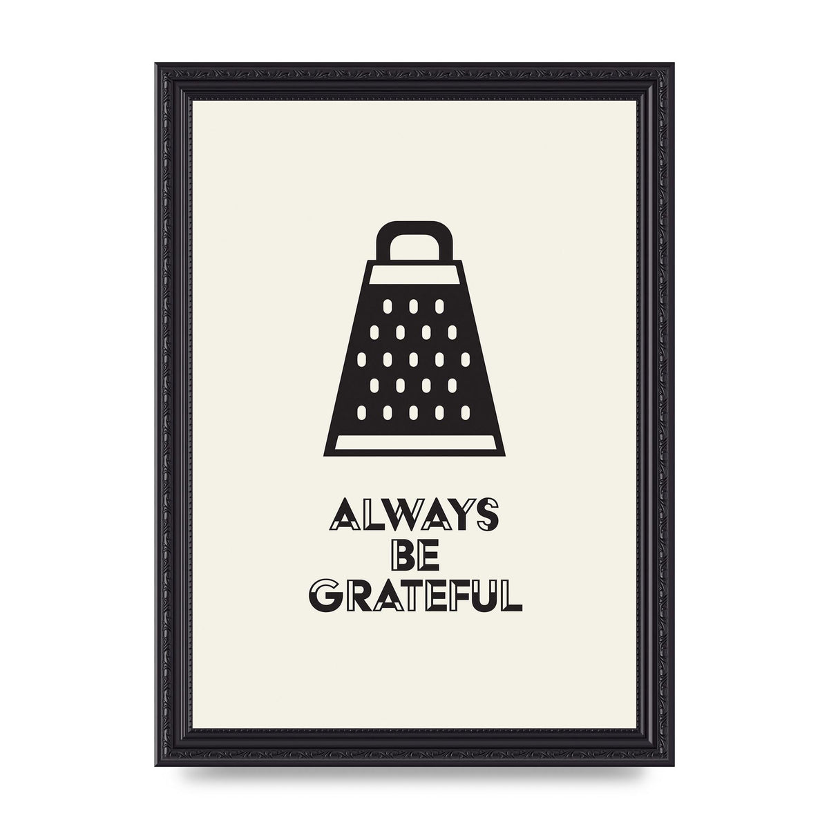 Kitchen Pun Be Grateful" Art For The Home - A4 framed