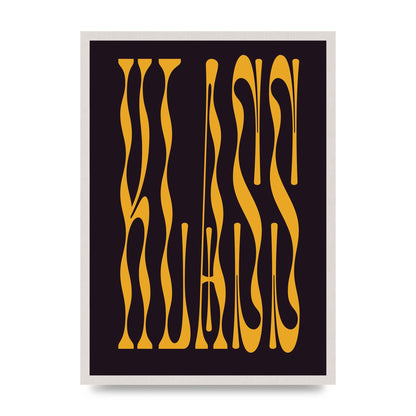 Klass Bold Wall Art - A2 framed