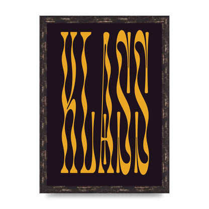 Klass Bold Wall Art - A3 framed