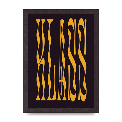 Klass Bold Wall Art - A4 framed