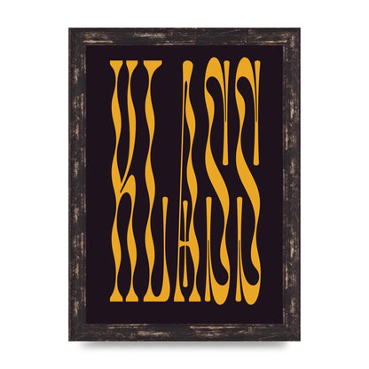 Klass Bold Wall Art - A4 framed