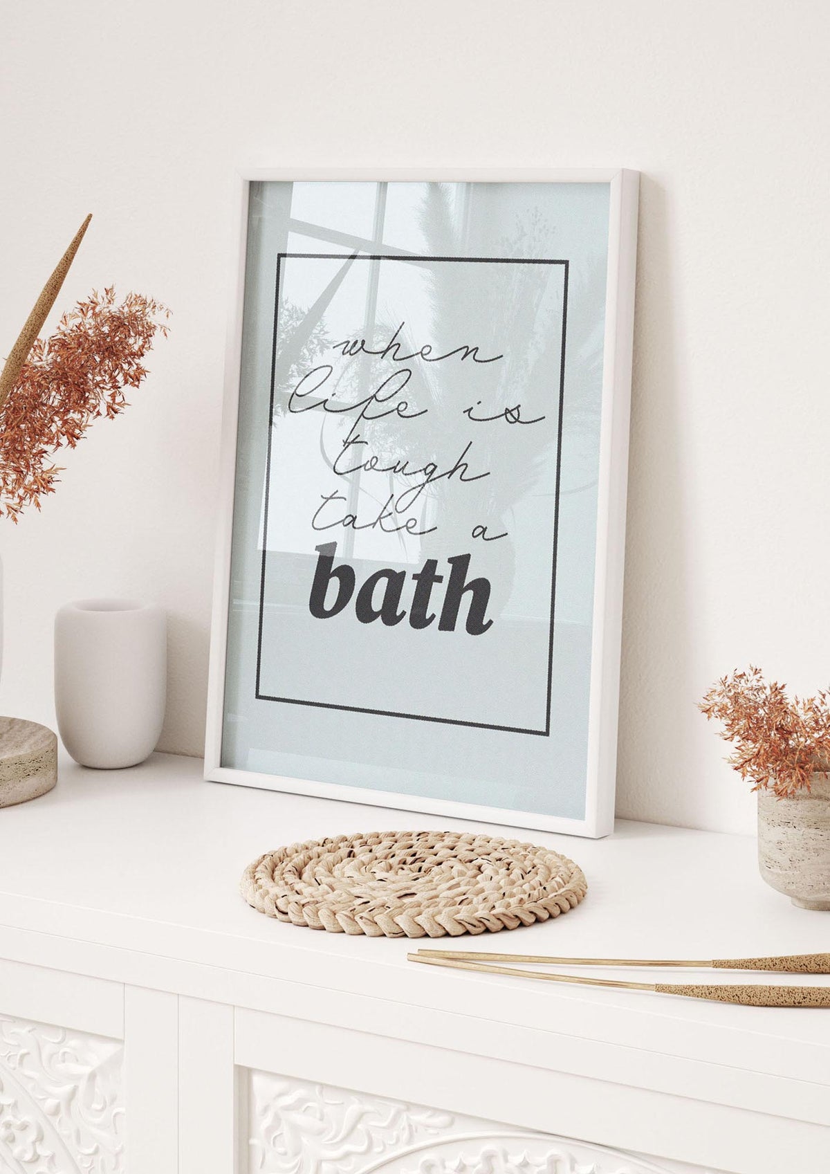Bathroom Take A Bath Grey" Art For The Home - hall 1