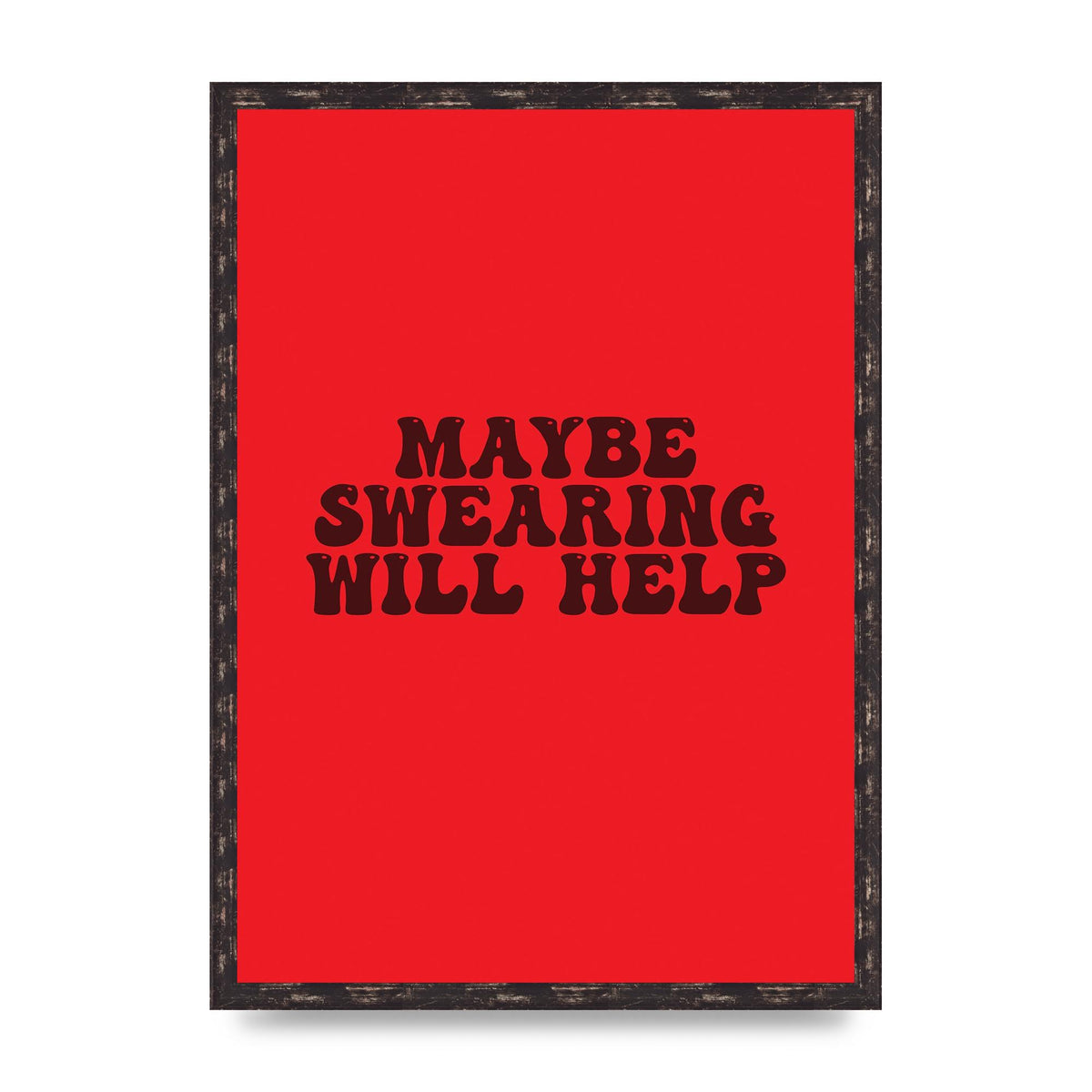 Swearing Joke" Art For The Home - A2 framed
