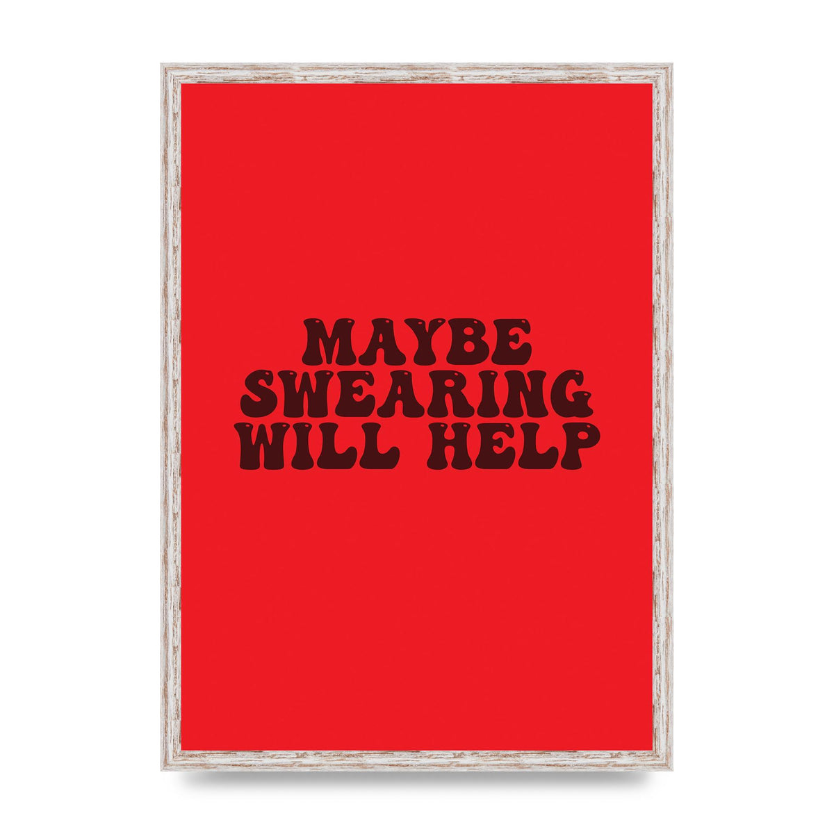 Swearing Joke" Art For The Home - A2 framed