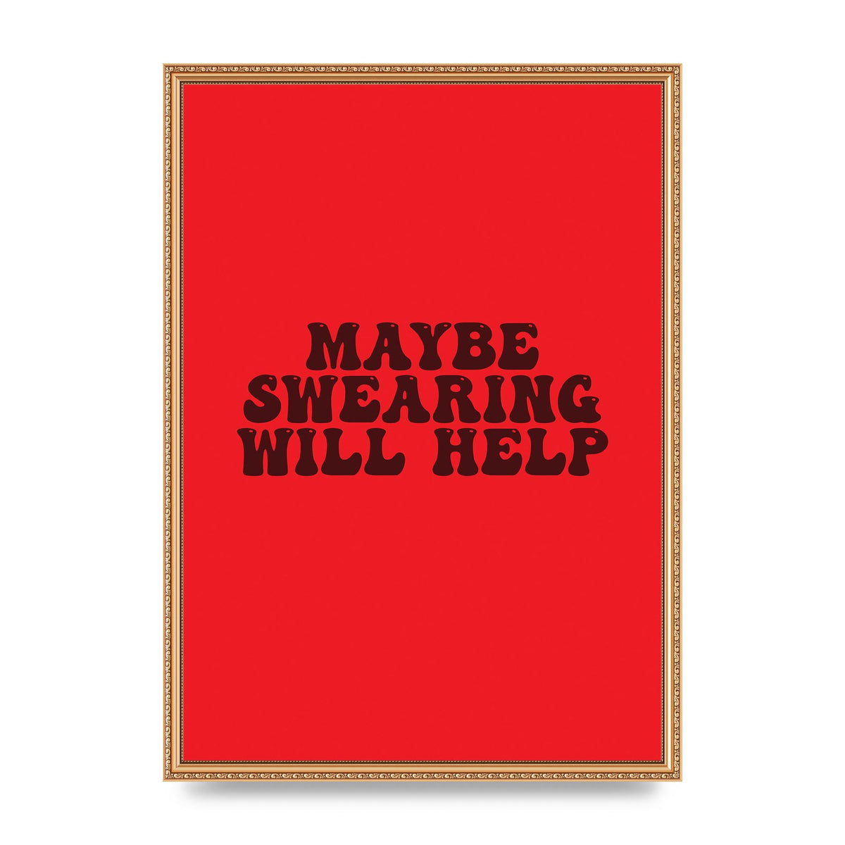 Swearing Joke" Art For The Home - A2 framed
