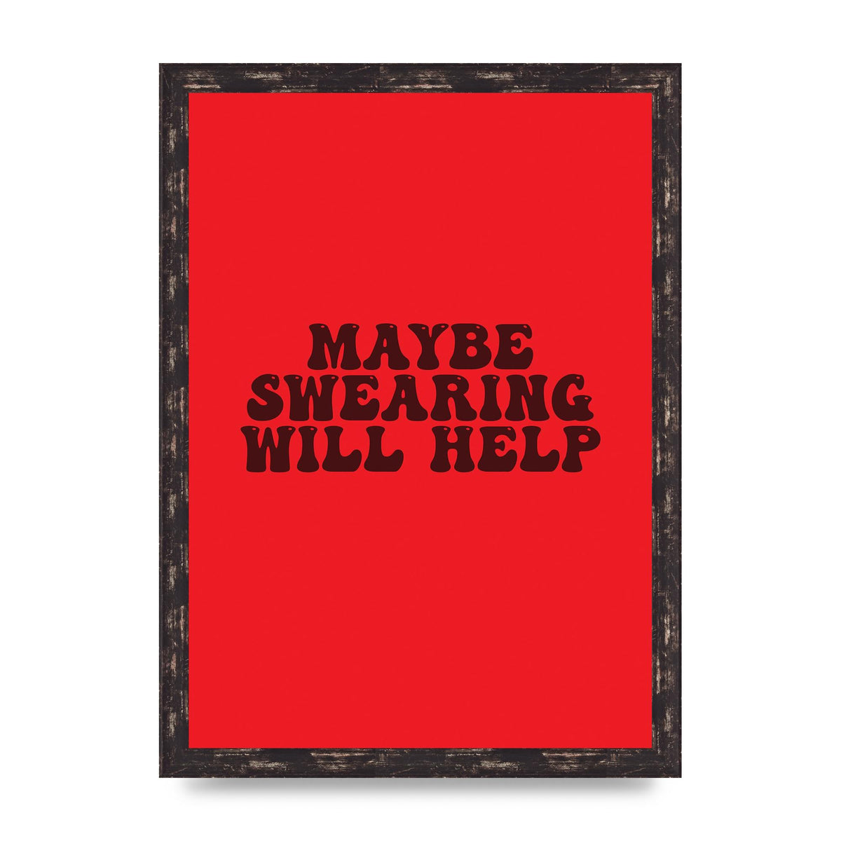Swearing Joke" Art For The Home - A3 framed