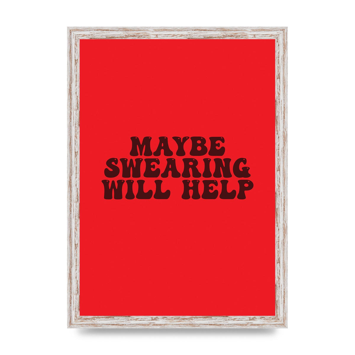 Swearing Joke" Art For The Home - A3 framed