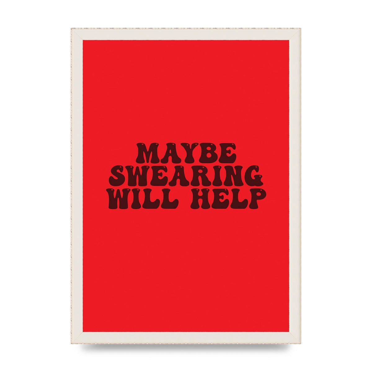 Swearing Joke" Art For The Home - A3 framed