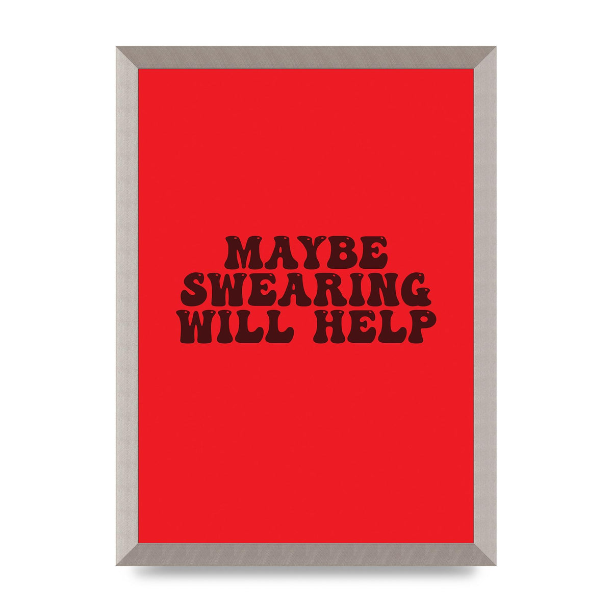Swearing Joke" Art For The Home - A3 framed