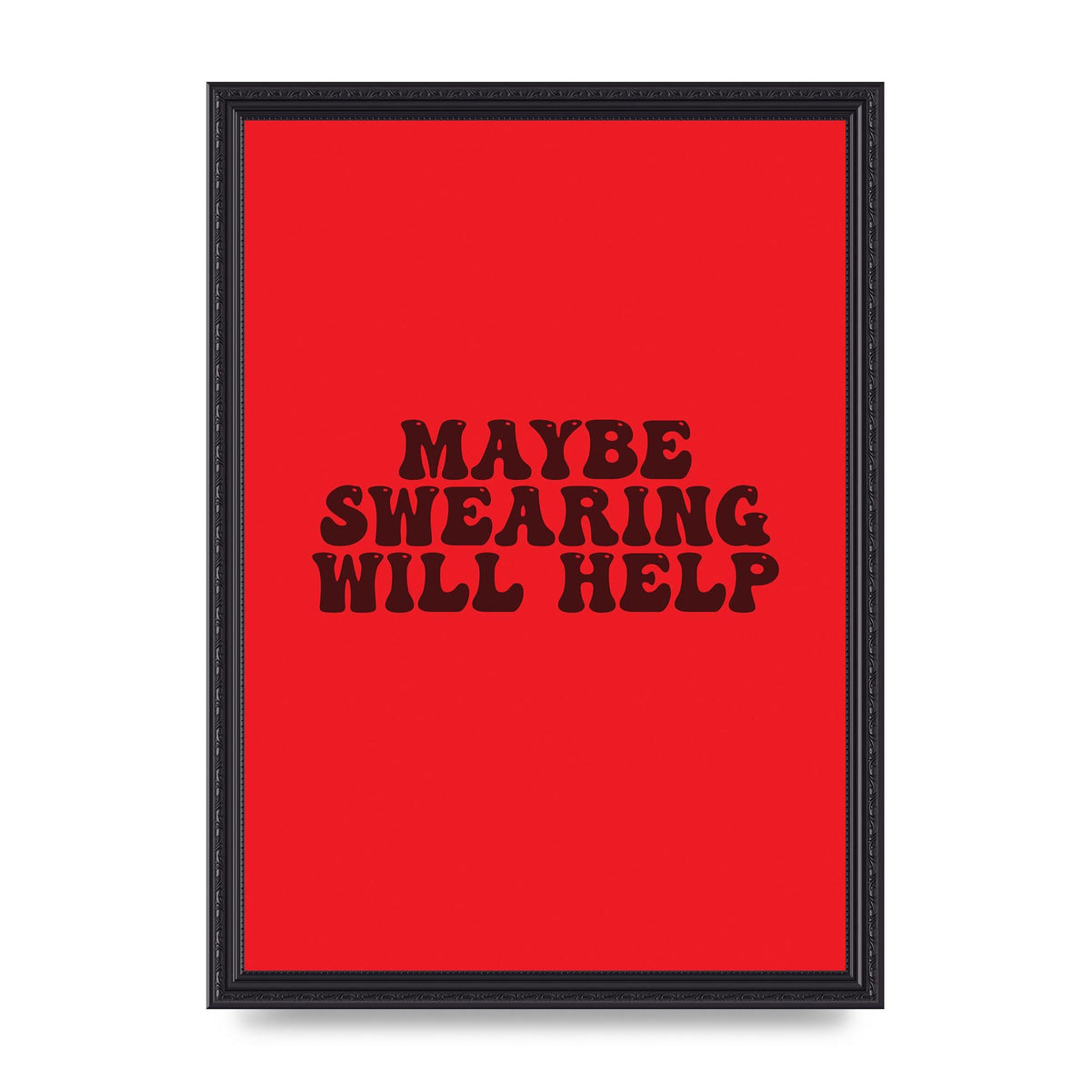 Swearing Joke" Art For The Home - A3 framed