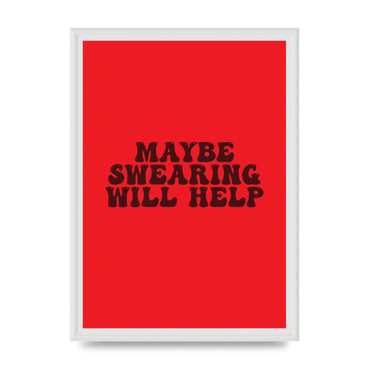 Swearing Joke" Art For The Home - A3 framed