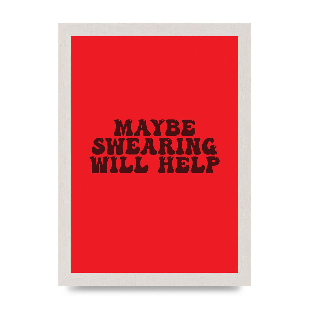 Swearing Joke" Art For The Home - A4 framed