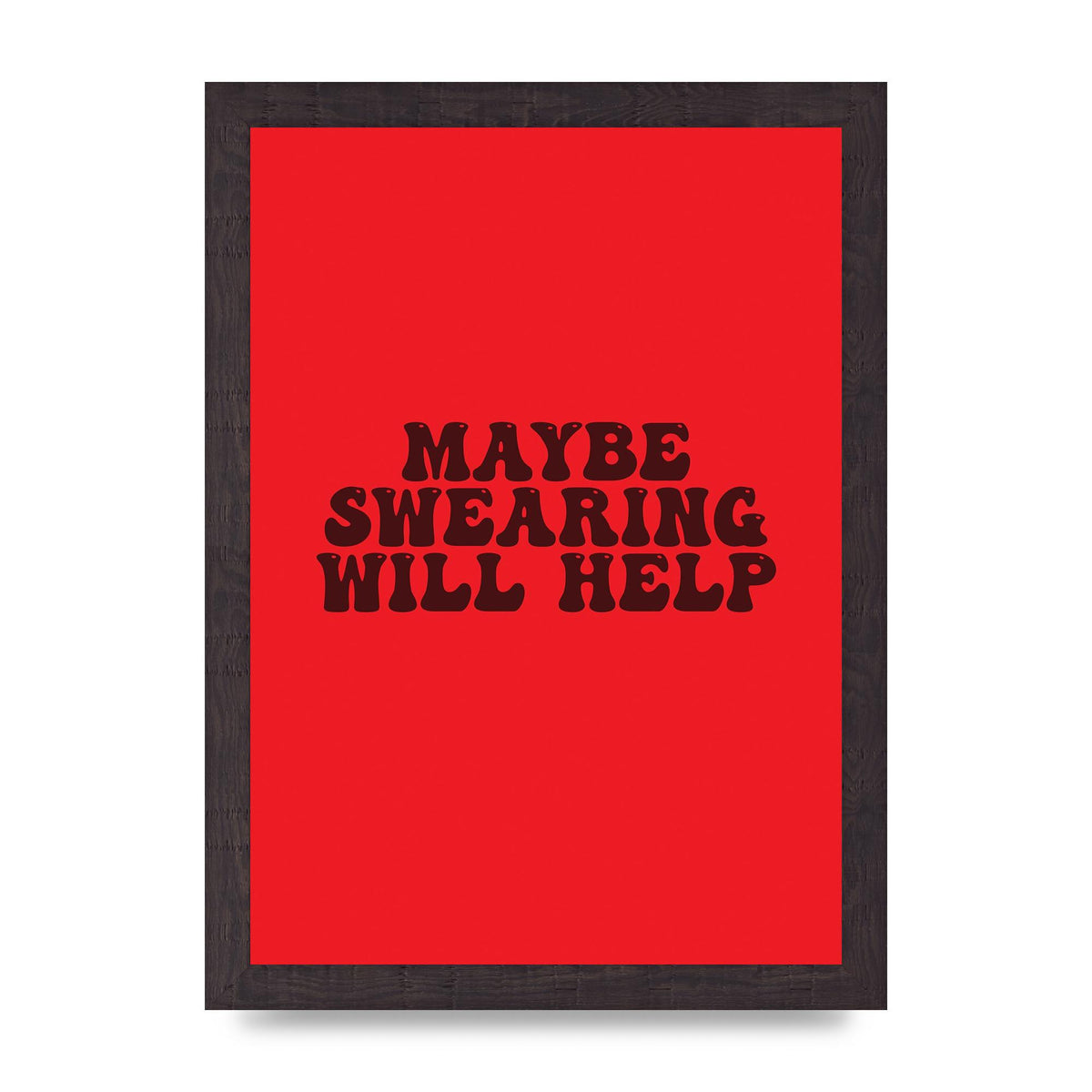Swearing Joke" Art For The Home - A4 framed