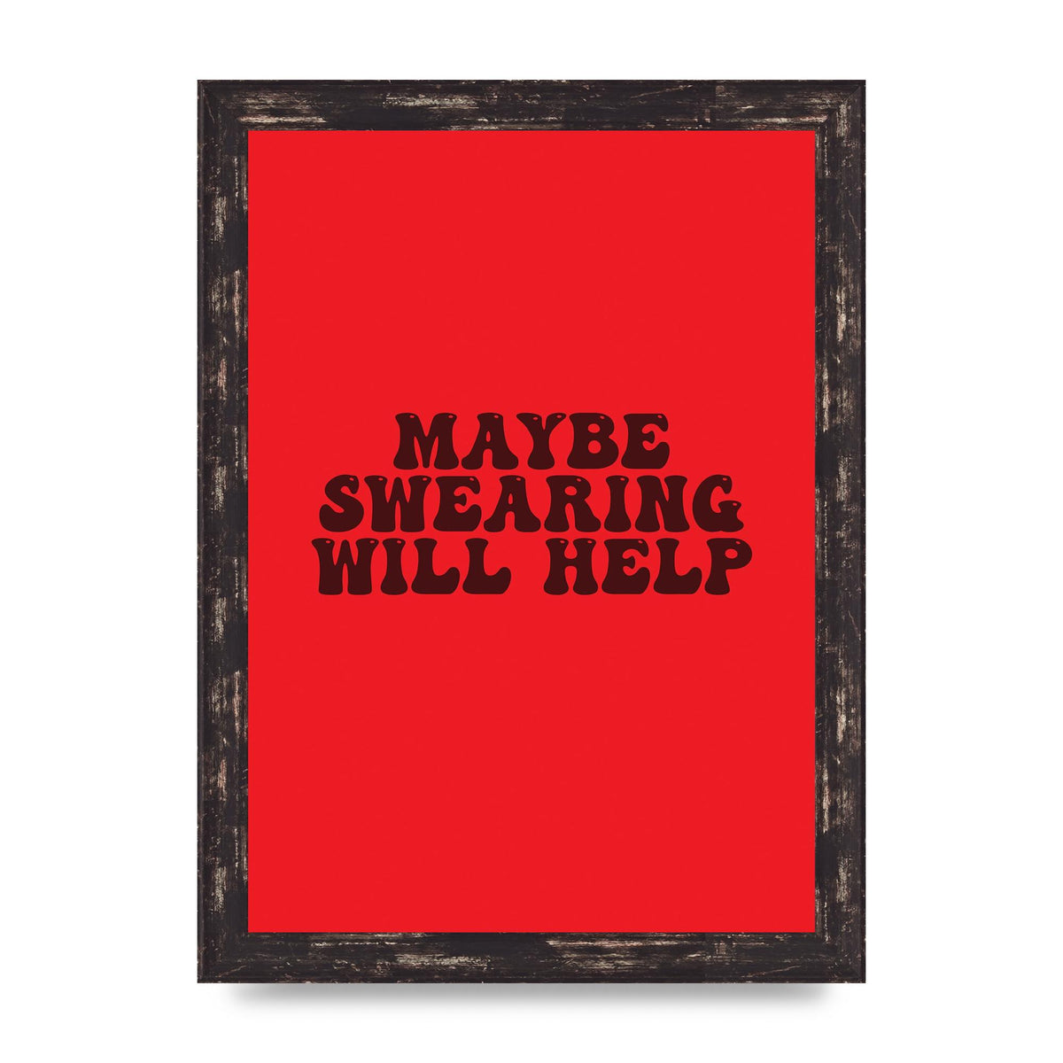 Swearing Joke" Art For The Home - A4 framed