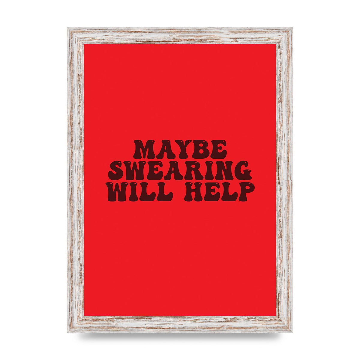 Swearing Joke" Art For The Home - A4 framed