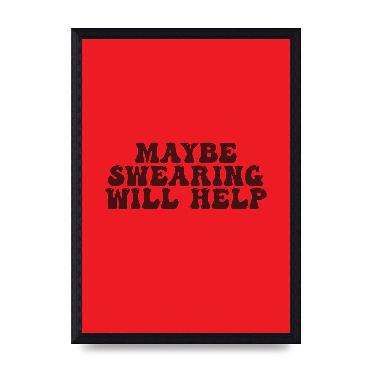 Swearing Joke" Art For The Home - A4 framed