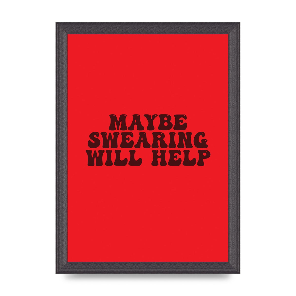 Swearing Joke" Art For The Home - A4 framed