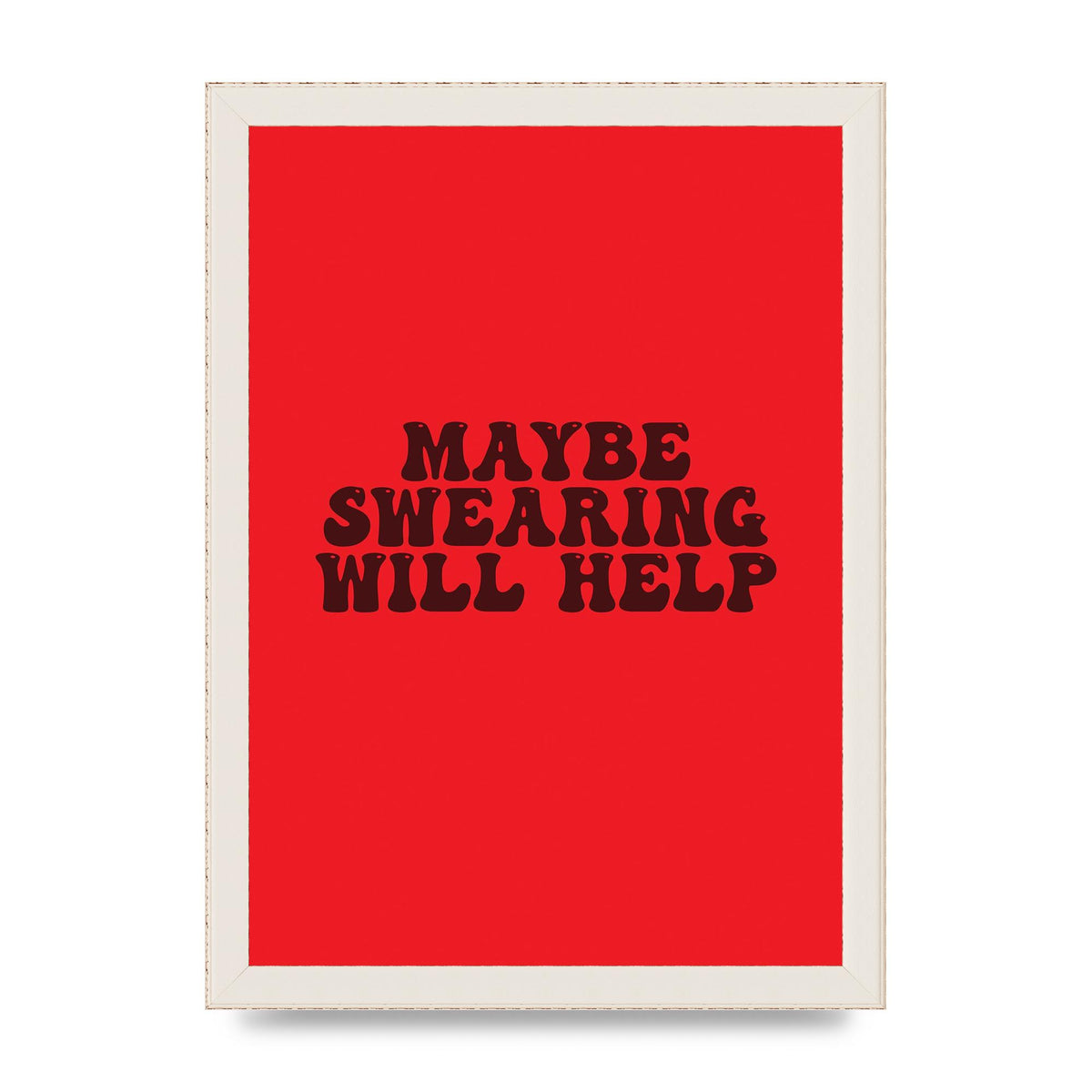 Swearing Joke" Art For The Home - A4 framed
