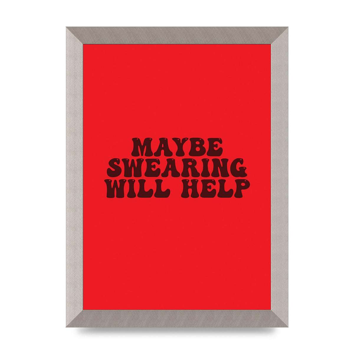 Swearing Joke" Art For The Home - A4 framed