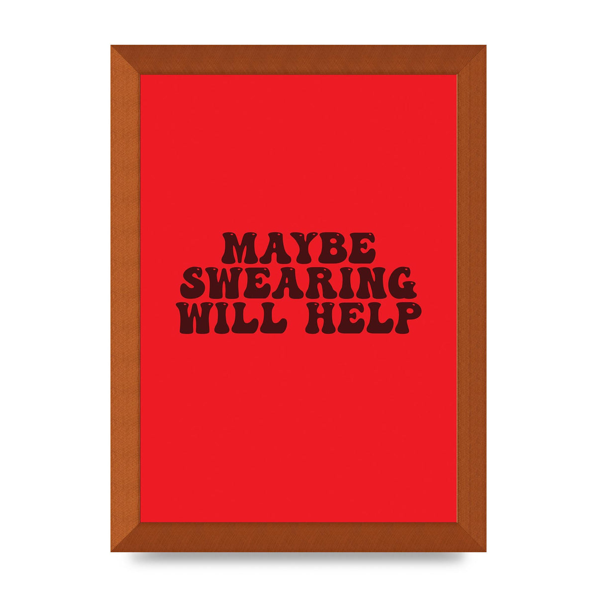 Swearing Joke" Art For The Home - A4 framed