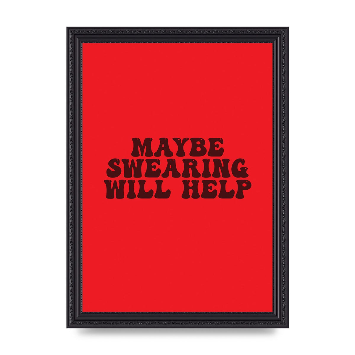 Swearing Joke" Art For The Home - A4 framed