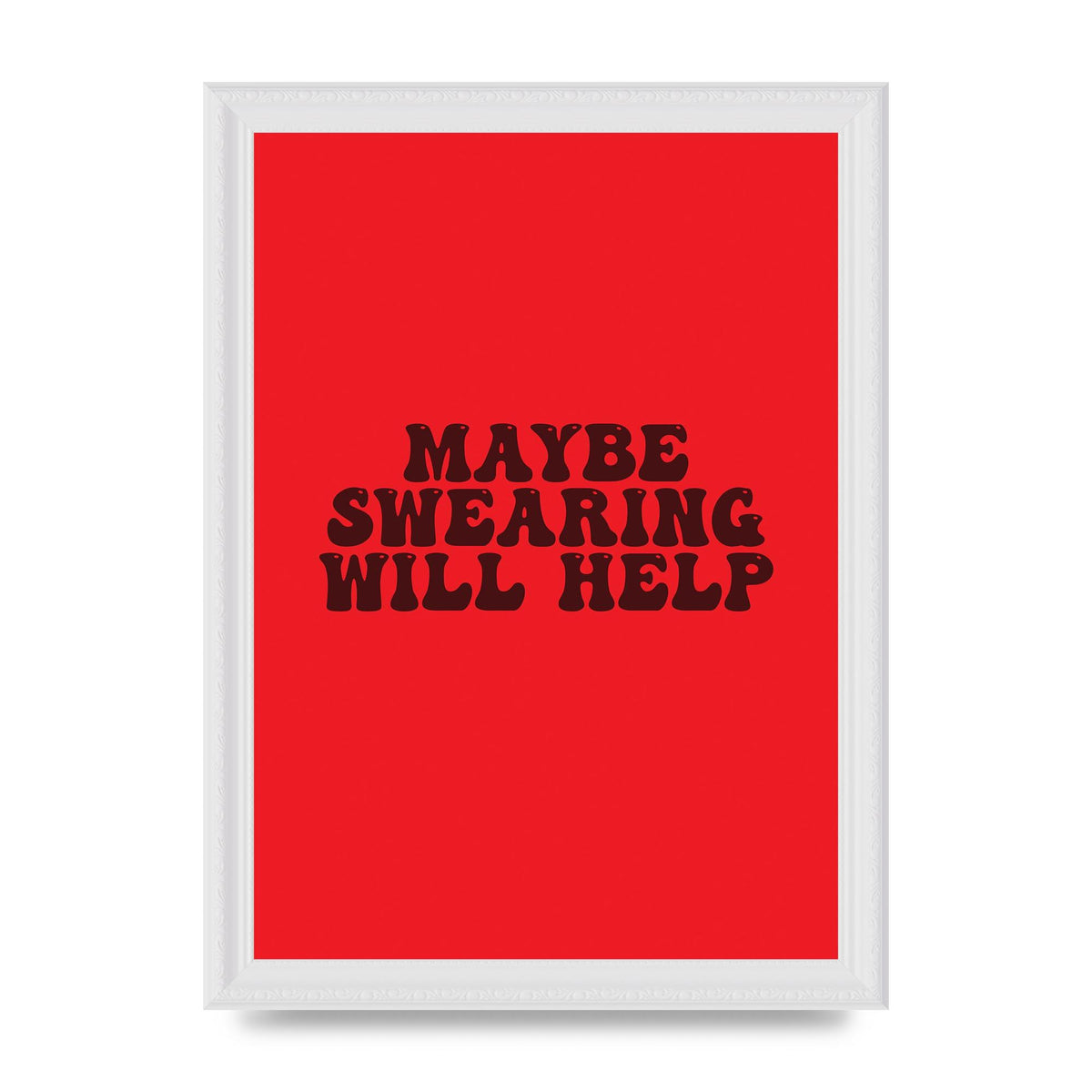 Swearing Joke" Art For The Home - A4 framed