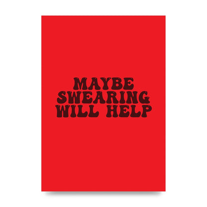 Swearing Joke" Art For The Home - unframed print