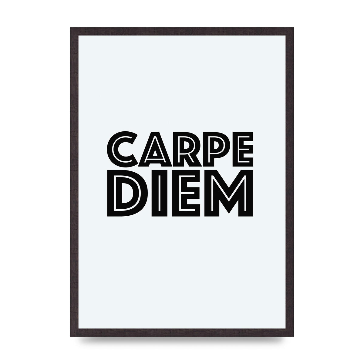 Carpe Diem White" Wall Art - A2 framed
