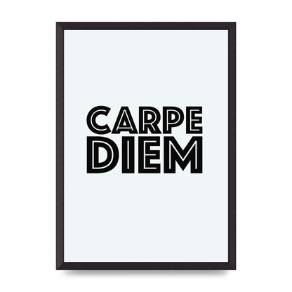 Carpe Diem White" Wall Art - A2 framed