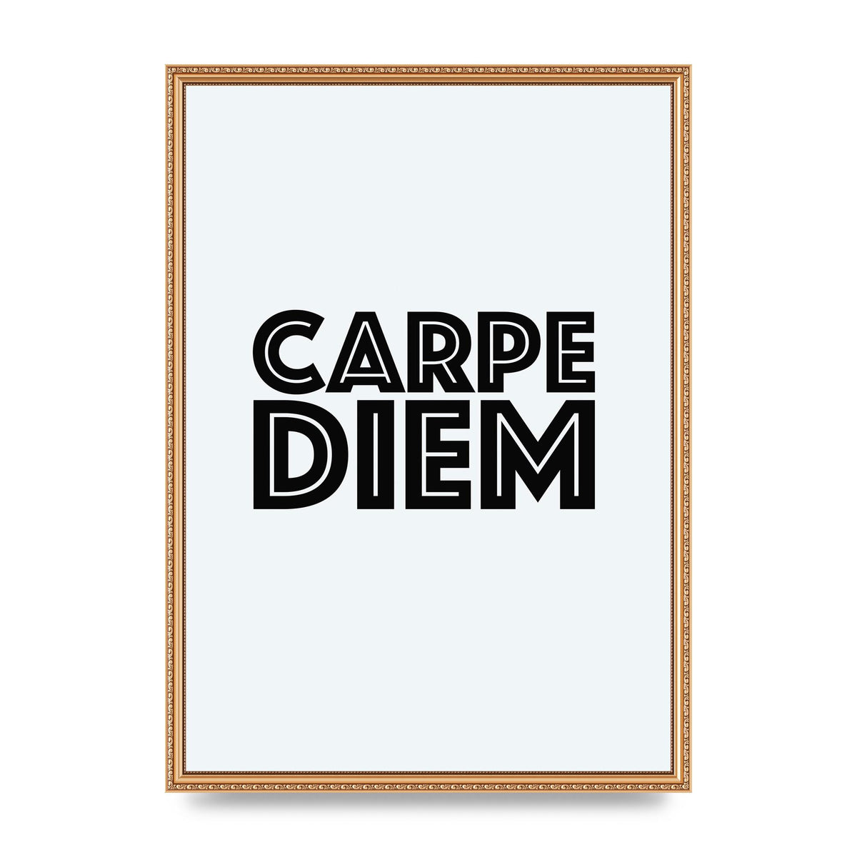 Carpe Diem White" Wall Art - A2 framed