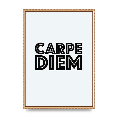 Carpe Diem White" Wall Art - A2 framed