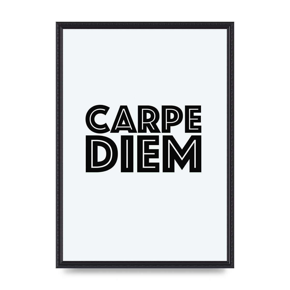 Carpe Diem White" Wall Art - A2 framed