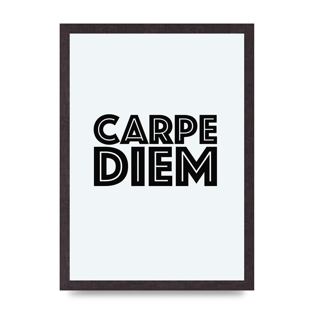 Carpe Diem White" Wall Art - A3 framed