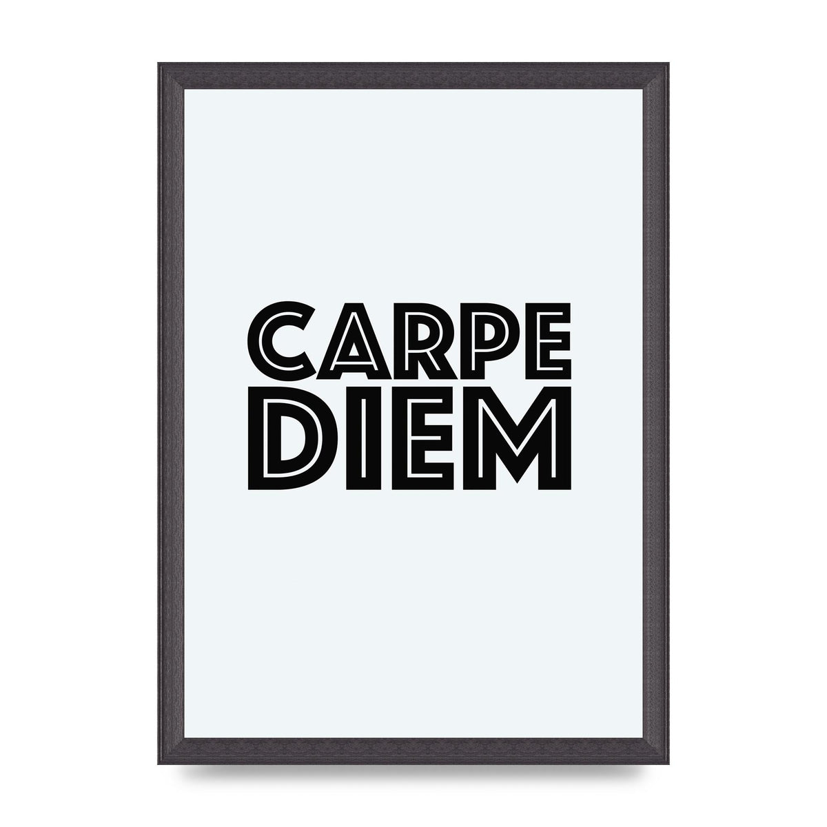 Carpe Diem White" Wall Art - A3 framed