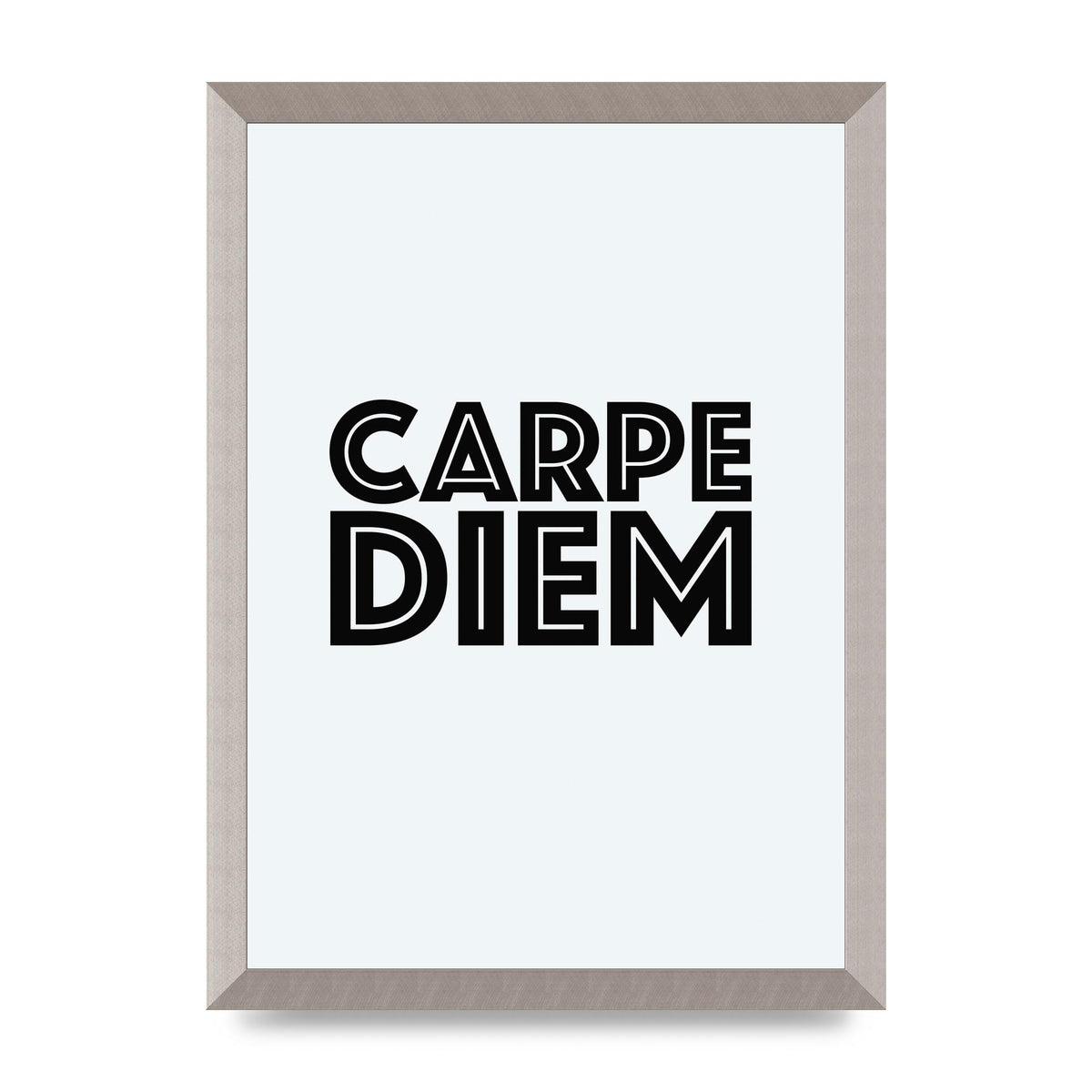 Carpe Diem White" Wall Art - A3 framed