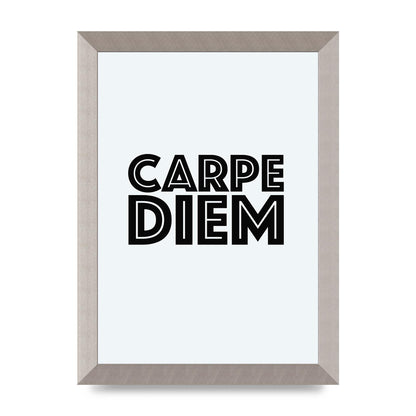 Carpe Diem White" Wall Art - A4 framed