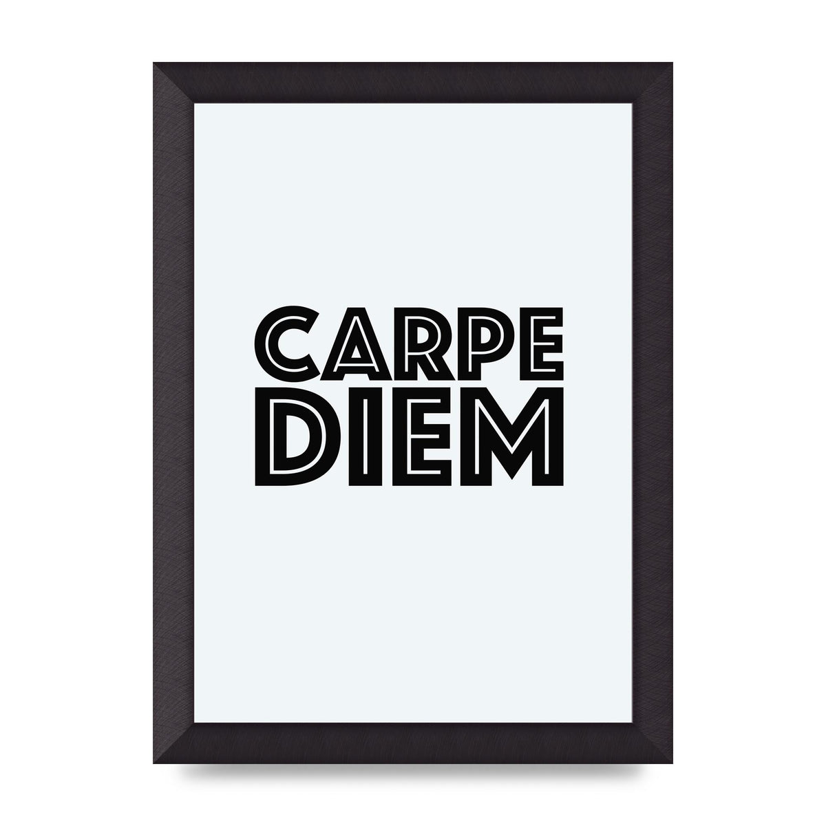 Carpe Diem White" Wall Art - A4 framed