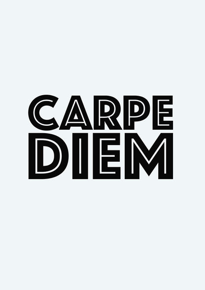 Carpe Diem White" Wall Art - detail