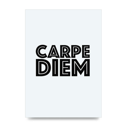 Carpe Diem White" Wall Art - unframed print