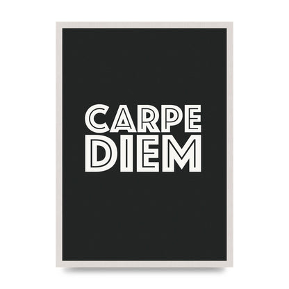 Carpe Diem Dark Grey" Art For The Home - A2 framed