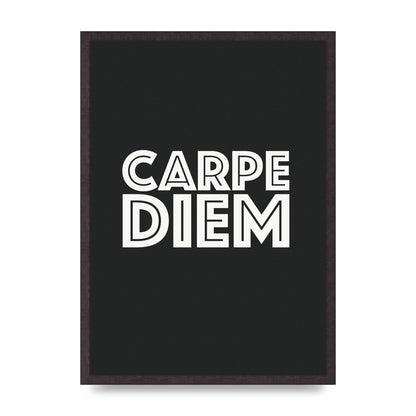 Carpe Diem Dark Grey" Art For The Home - A2 framed