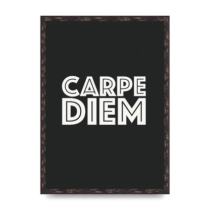 Carpe Diem Dark Grey" Art For The Home - A2 framed