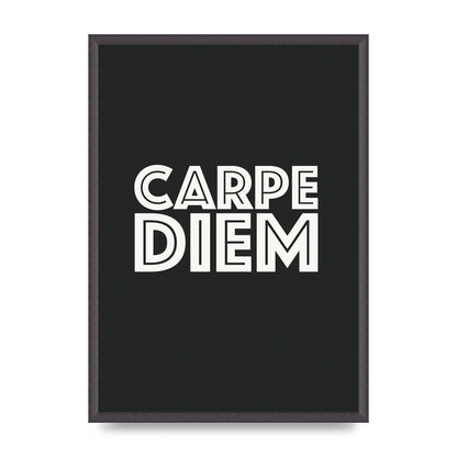 Carpe Diem Dark Grey" Art For The Home - A2 framed