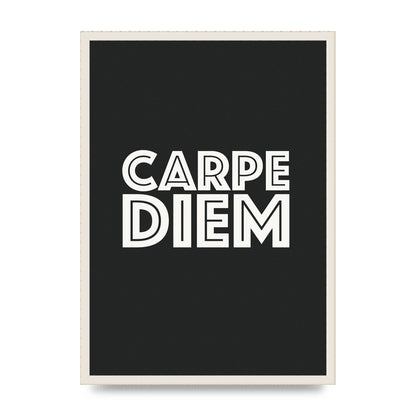Carpe Diem Dark Grey" Art For The Home - A2 framed