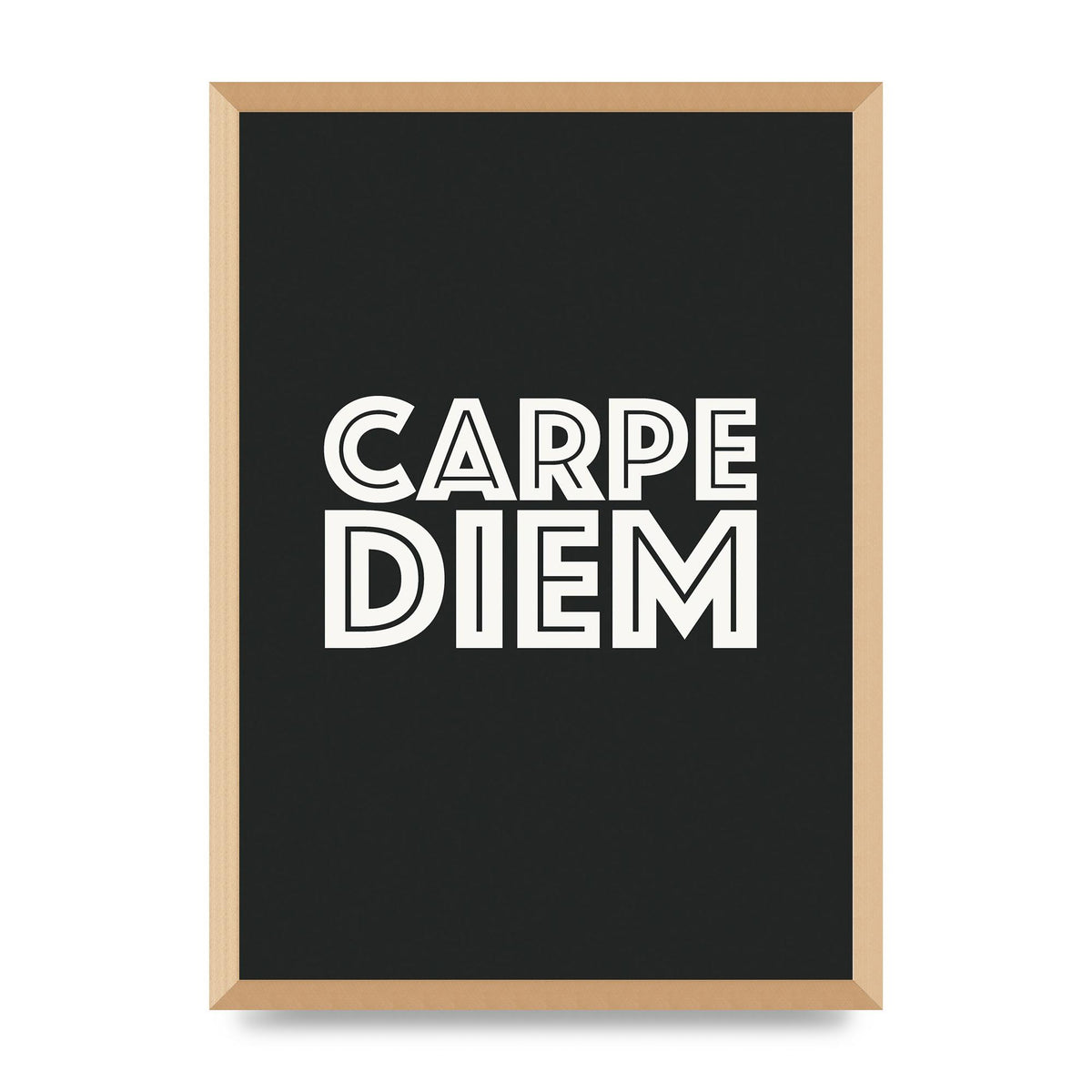 Carpe Diem Dark Grey" Art For The Home - A2 framed