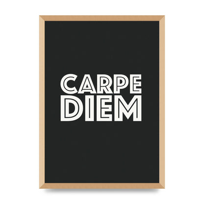 Carpe Diem Dark Grey" Art For The Home - A2 framed