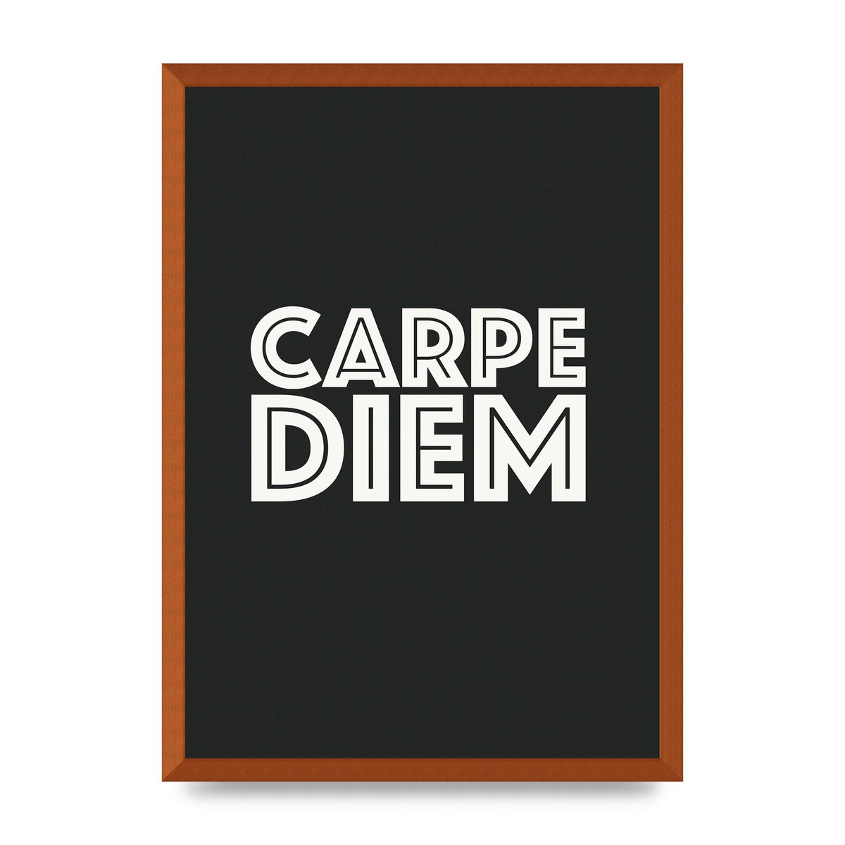 Carpe Diem Dark Grey" Art For The Home - A2 framed